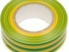 Изолента ПВХ 19мм  желто-зеленая (20м)